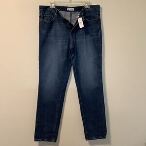 Loft NWT Women’s‎ 12T 31 waist boyfriend med wash button fly straight leg jeans